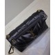 Replica Borsa media YSL Saint Laurent Puffer in nappa nera Riproduzione Fedele Borsa media YSL Saint Laurent Puffer in nappa nera imitazioni