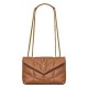 Replica Borsa imbottita Toy YSL Saint Laurent in pelle di agnello Caffè Riproduzione Fedele Borsa imbottita Toy YSL Saint Laurent in pelle di agnello Caffè imitazioni