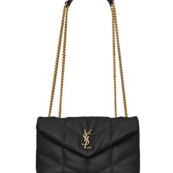 Riproduzione Fedele Bora Pari replica imbottita Toy YSL Saint Laurent in pelle di agnello nera imitazioni