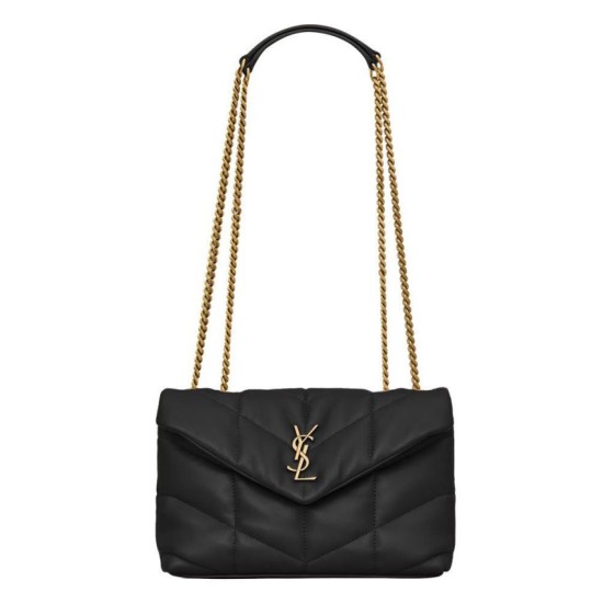 Riproduzione Fedele Bora Pari replica imbottita Toy YSL Saint Laurent in pelle di agnello nera imitazioni