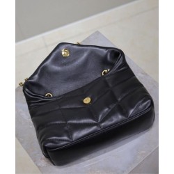 Borsa Pari imbottita Toy YSL Saint Laurent in pelle di agnello nera Borsa Pari imbottita Toy YSL Saint Laurent in pelle di agnello nera