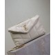 Riproduzione Fedele Bora Pari replica imbottita Toy YSL Saint Laurent in pelle di agnello Crema imitazioni