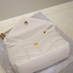 Replica Bora Pari imbottita Toy YSL Saint Laurent in pelle di agnello Crema Riproduzione Fedele Bora Pari replica imbottita Toy YSL Saint Laurent in pelle di agnello Crema imitazioni