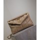 Replica Dettagli perfetti Borsa piccola YSL Saint Laurent Puffer in nappa albicocca Riproduzione Fedele Dettagli perfetti Borsa piccola YSL Saint Laurent Puffer in nappa albicocca imitazioni