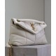 Replica Borsa piccola YSL Saint Laurent Puffer in nappa color crema Riproduzione Fedele Borsa piccola YSL Saint Laurent Puffer in nappa color crema imitazioni