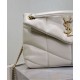 Replica Borsa piccola YSL Saint Laurent Puffer in nappa color crema Riproduzione Fedele Borsa piccola YSL Saint Laurent Puffer in nappa color crema imitazioni