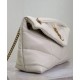 Replica Borsa piccola YSL Saint Laurent Puffer in nappa color crema Riproduzione Fedele Borsa piccola YSL Saint Laurent Puffer in nappa color crema imitazioni