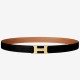 Replica Hermes Mini Constance 24mm Cintura Reversibile Nero/Oro Riproduzione Fedele Hermes Mini Constance 24mm Cintura Reversibile Nero/Oro imitazioni