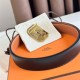 Replica Hermes Neo Cintura Reversibile 32MM Clemence Marrone/Nero Riproduzione Fedele Hermes Neo Cintura Reversibile 32MM Clemence Marrone/Nero imitazioni