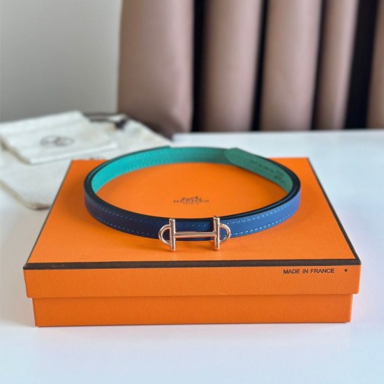 Replica Alta gamma Hermes Gamma 13mm Cintura Reversibile Epsom Taupe Verde/Blu Riproduzione Fedele Alta gamma replica Hermes Gamma 13mm Cintura Reversibile Epsom Taupe Verde/Blu imitazioni