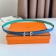 Replica Alta gamma Hermes Gamma 13mm Cintura Reversibile Epsom Taupe Verde/Blu Riproduzione Fedele Alta gamma replica Hermes Gamma 13mm Cintura Reversibile Epsom Taupe Verde/Blu imitazioni