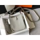 Replica Hermes Evelyne III TPM Mini Bag Grigio Clemence Riproduzione Fedele Hermes Evelyne III TPM Mini Bag Grigio Clemence imitazioni