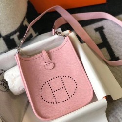 Riproduzione Fedele Hermes Evelyne III TPM Mini Bag Rosa Clemence imitazioni