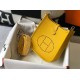 Replica Hermes Evelyne III TPM Mini Bag Arancione Clemence Riproduzione Fedele Hermes Evelyne III TPM Mini Bag Arancione Clemence imitazioni