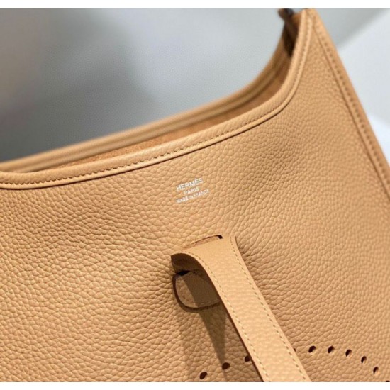 Replica Hermes Evelyne III 29 Borsa 1:1 Marrone Clemence Riproduzione Fedele Hermes Evelyne III 29 Borsa Replica Marrone Clemence imitazioni