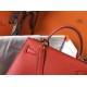 Riproduzione Fedele Borsa Sellier Hermes Kelly 25 cm Piment Epsom imitazioni