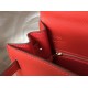 Riproduzione Fedele Borsa Sellier Hermes Kelly 25 cm Piment Epsom imitazioni