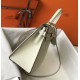 Replica Hermes Kelly 28cm Borsa Sellier Epsom Bianco Riproduzione Fedele Hermes Kelly 28cm Borsa Sellier Epsom Bianco imitazioni