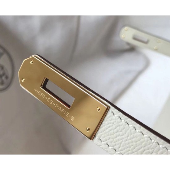 Replica Hermes Kelly 28cm Borsa Sellier Epsom Bianco Riproduzione Fedele Hermes Kelly 28cm Borsa Sellier Epsom Bianco imitazioni