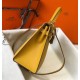 Replica Borsa 1:1 Sellier Hermes Kelly 28 cm Giallo Epsom Riproduzione Fedele Borsa Replica Sellier Hermes Kelly 28 cm Giallo Epsom imitazioni