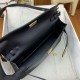 Replica Hermes Kelly Elan Borsa fatta a mano Nero Riproduzione Fedele Hermes Kelly Elan Borsa fatta a mano Nero imitazioni
