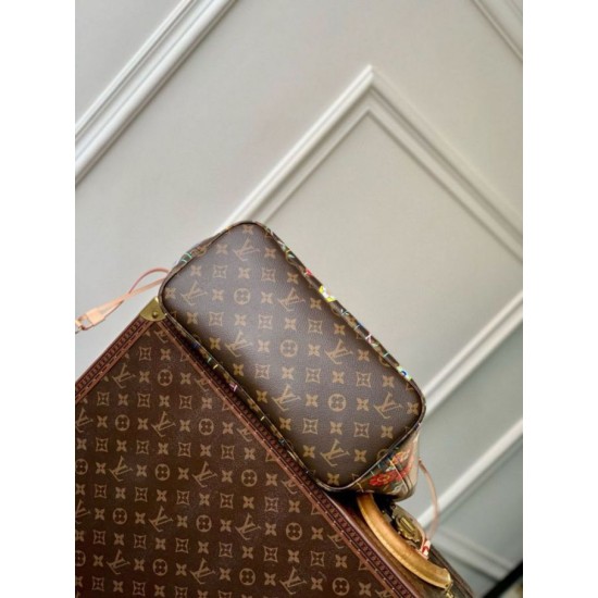 Replica Borsa Louis Vuitton LV x TM Neverfull MM M13271 Riproduzione Fedele replica Louis Vuitton LV x TM Neverfull MM M13271 imitazioni