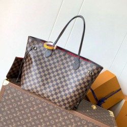 Replica Borsa Louis Vuitton Neverfull MM Damier Ebene Canvas N40599 Riproduzione Fedele replica Louis Vuitton Neverfull MM Damier Ebene Canvas N40599 imitazioni
