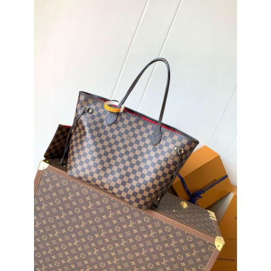 Replica Borsa Louis Vuitton Neverfull MM Damier Ebene Canvas N40599 Riproduzione Fedele replica Louis Vuitton Neverfull MM Damier Ebene Canvas N40599 imitazioni
