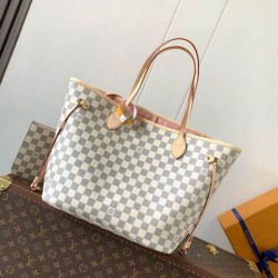 Replica Borsa Louis Vuitton Neverfull MM Damier Azur Canvas N40603 Riproduzione Fedele Borsa Louis Vuitton Neverfull MM Damier Azur Canvas N40603 imitazioni