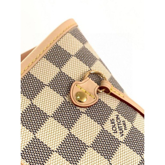 Replica Borsa Louis Vuitton Neverfull MM Damier Azur Canvas N40603 Riproduzione Fedele Borsa Louis Vuitton Neverfull MM Damier Azur Canvas N40603 imitazioni