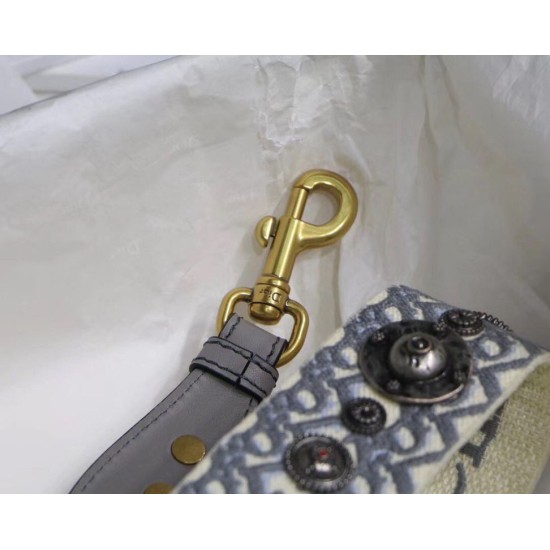 Replica falso Dior Tracolla Obliquo Grigio Riproduzione Fedele falso Dior Tracolla Obliquo Grigio imitazioni