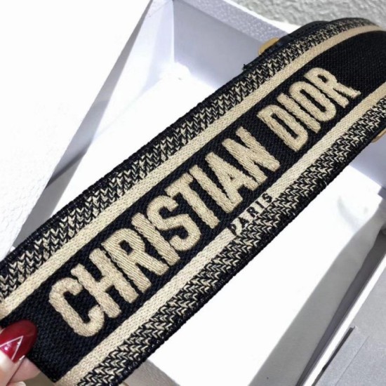 Replica falso Christian Dior Tracolla Nero Riproduzione Fedele falso Christian Dior Tracolla Nero imitazioni