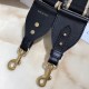Replica falso Christian Dior Tracolla Nero Riproduzione Fedele falso Christian Dior Tracolla Nero imitazioni