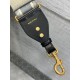 Replica falso Dior Tracolla con Ricamo Anello Tela Grigio Riproduzione Fedele falso Dior Tracolla con Ricamo Anello Tela Grigio imitazioni
