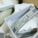 Replica falso Dior Tracolla Regolabile con Ricamo Grigio Riproduzione Fedele falso Dior Tracolla Regolabile con Ricamo Grigio imitazioni