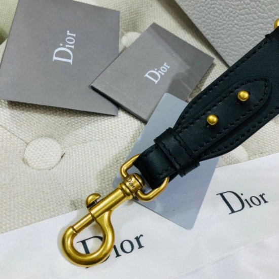 Replica falso Dior Tracolla Regolabile con Ricamo Grigio Riproduzione Fedele falso Dior Tracolla Regolabile con Ricamo Grigio imitazioni