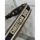 Replica falso Dior Tracolla Regolabile con Ricamo Anello Nero Riproduzione Fedele falso Dior Tracolla Regolabile con Ricamo Anello Nero imitazioni