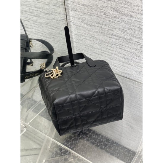 Replica Borsa tote verticale Dior piccola/media Dior Toujours nera Riproduzione Fedele Borsa tote verticale Dior piccola/media Dior Toujours nera imitazioni
