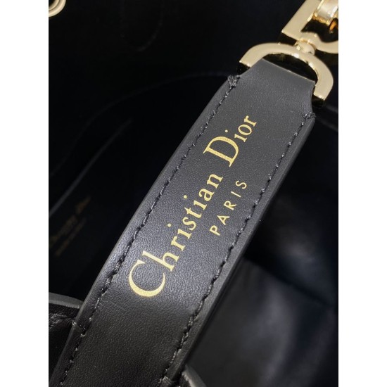 Replica Borsa tote verticale Dior piccola/media Dior Toujours nera Riproduzione Fedele Borsa tote verticale Dior piccola/media Dior Toujours nera imitazioni