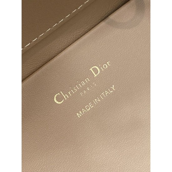 Riproduzione Fedele replica tote verticale Dior piccola/media Dior Toujours marrone imitazioni