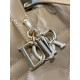 Riproduzione Fedele replica tote verticale Dior piccola/media Dior Toujours marrone imitazioni