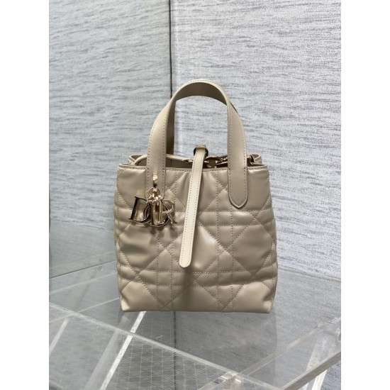 Replica Imitazione Borsa tote verticale Dior piccola/media Dior Toujours albicocca Riproduzione Fedele Imitazione Borsa tote verticale Dior piccola/media Dior Toujours albicocca imitazioni