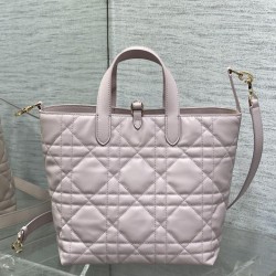 Riproduzione Fedele Borsa Replica tote verticale Dior piccola/media Dior Toujours rosa imitazioni