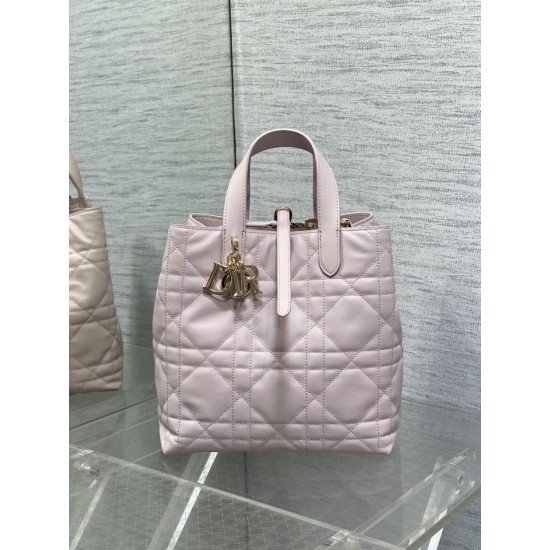 Replica Borsa 1:1 tote verticale Dior piccola/media Dior Toujours rosa Riproduzione Fedele Borsa Replica tote verticale Dior piccola/media Dior Toujours rosa imitazioni