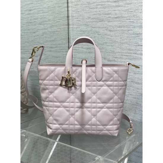 Replica Borsa 1:1 tote verticale Dior piccola/media Dior Toujours rosa Riproduzione Fedele Borsa Replica tote verticale Dior piccola/media Dior Toujours rosa imitazioni