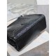 Riproduzione Fedele Dettagli perfetti Borse Firmate Replica shopping grande vintage stropicciata YSL Saint Laurent Niki Nero imitazioni