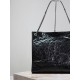 Riproduzione Fedele Dettagli perfetti Borse Firmate Replica shopping grande vintage stropicciata YSL Saint Laurent Niki Nero imitazioni