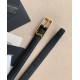 Replica Borsa Nuova fibbia Cassandre YSL Saint Laurent Cintura 20MM Nero Riproduzione Fedele replica Nuova fibbia Cassandre YSL Saint Laurent Cintura 20MM Nero imitazioni