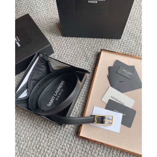 Replica Borsa Nuova fibbia Cassandre YSL Saint Laurent Cintura 20MM Nero Riproduzione Fedele replica Nuova fibbia Cassandre YSL Saint Laurent Cintura 20MM Nero imitazioni