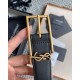 Replica Dettagli perfetti Cintura YSL Saint Laurent New Cassandre Buckle 30MM Nero Riproduzione Fedele Dettagli perfetti Cintura YSL Saint Laurent New Cassandre Buckle 30MM Nero imitazioni